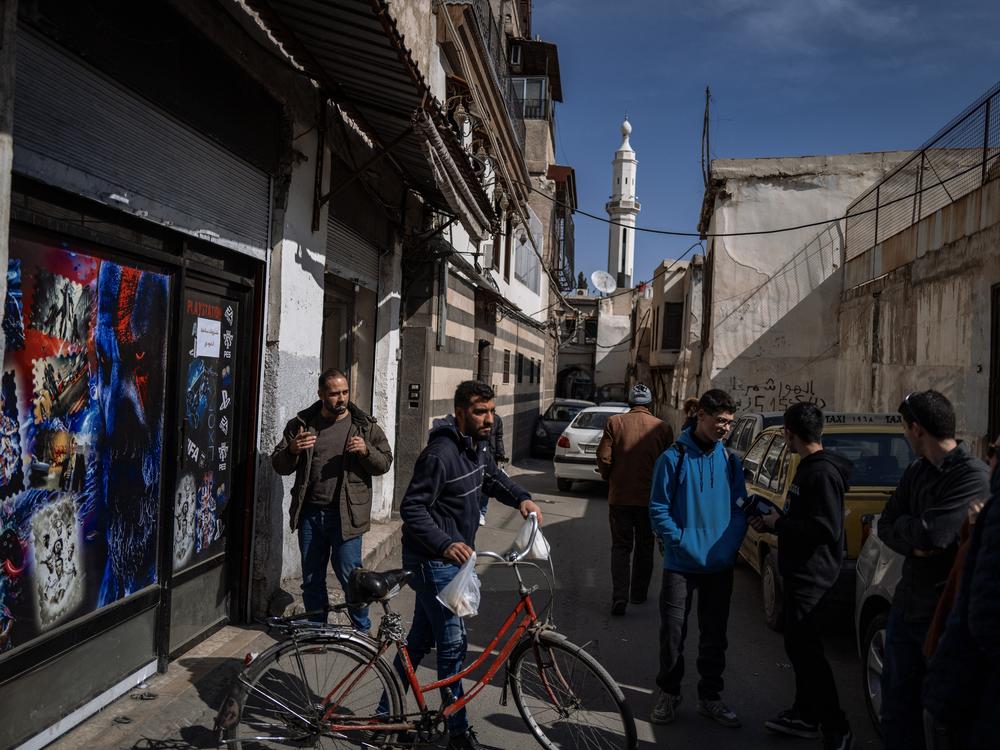 The winding streets of Damascus' old Jewish quarter.