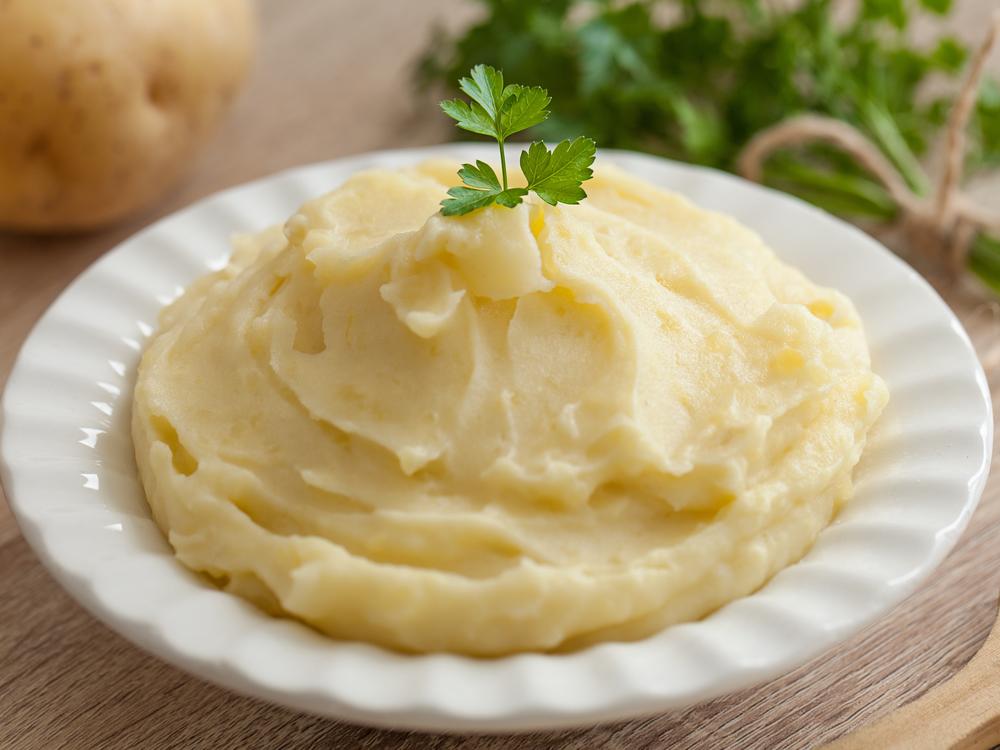 Defy expectations with this massive bowl of plain mashed potatoes to represent <em>Wicked</em>.