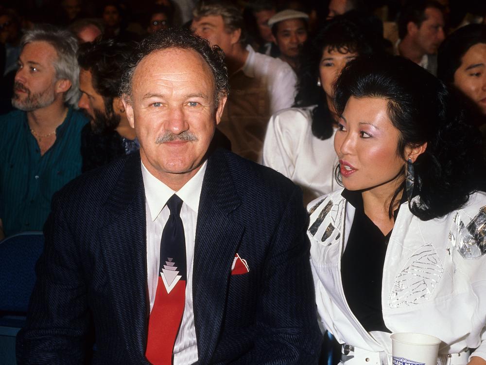 Actor Gene Hackman and wife Betsy Arakawa, in Los Angeles, Calif., in 1986.