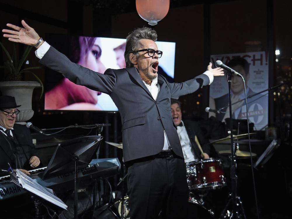 David Johansen as Buster Poindexter performs onstage at The Daily Front Row's celebration of the 10th Anniversary of <em>CBS Watch! Magazine </em>in New York City on Feb. 9, 2016. Johansen died Friday at age 75.