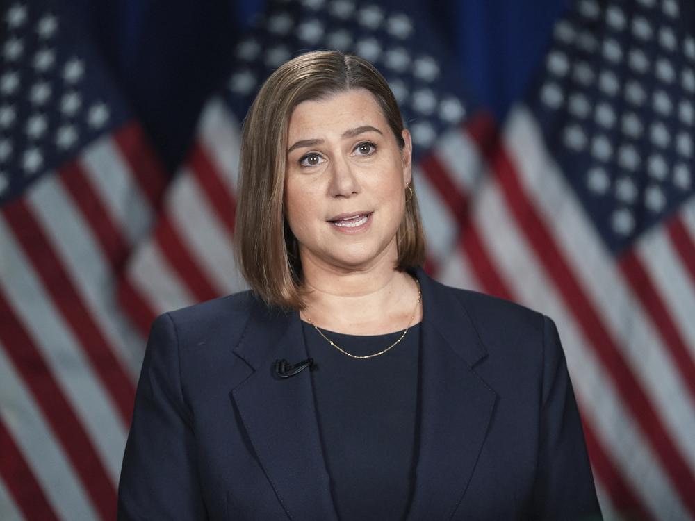 U.S. Sen. Elissa Slotkin, D-Mich., rehearses the Democratic response to Trump's address.