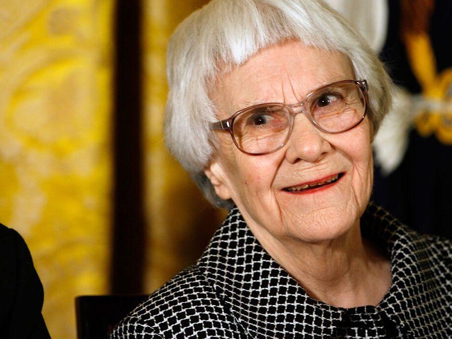 Pulitzer Prize winner and <em>To Kill A Mockingbird</em> author Harper Lee smiles before receiving the 2007 Presidential Medal of Freedom at the White House on Nov. 5, 2007.