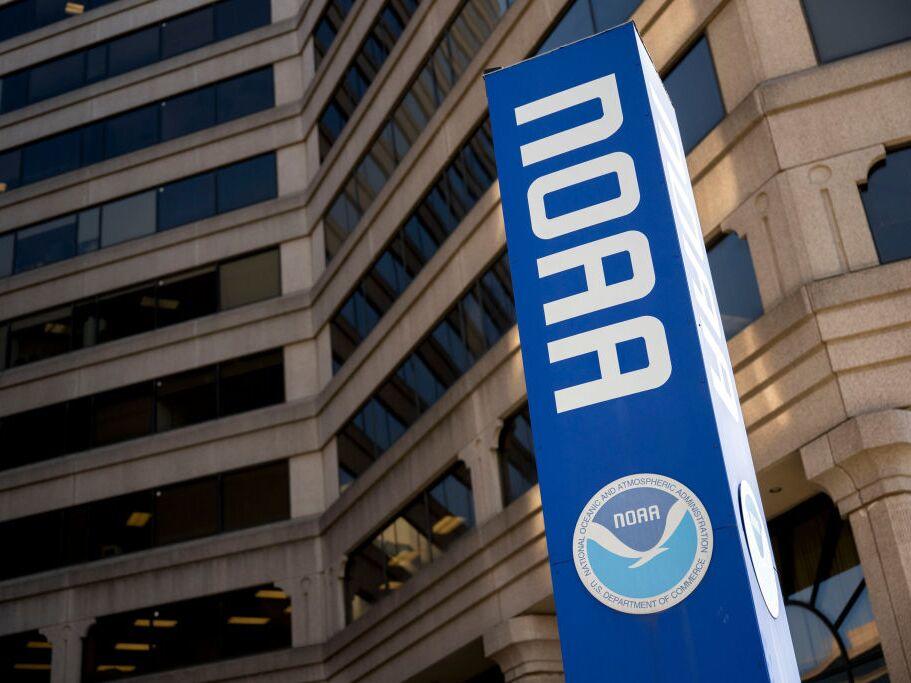 Signage outside NOAA's headquarters in Silver Spring, Md. Hundreds of employees at the climate and weather research agency have been fired, including at least three Bay Area weather service employees, raising concerns about NOAA's ability to serve the public.