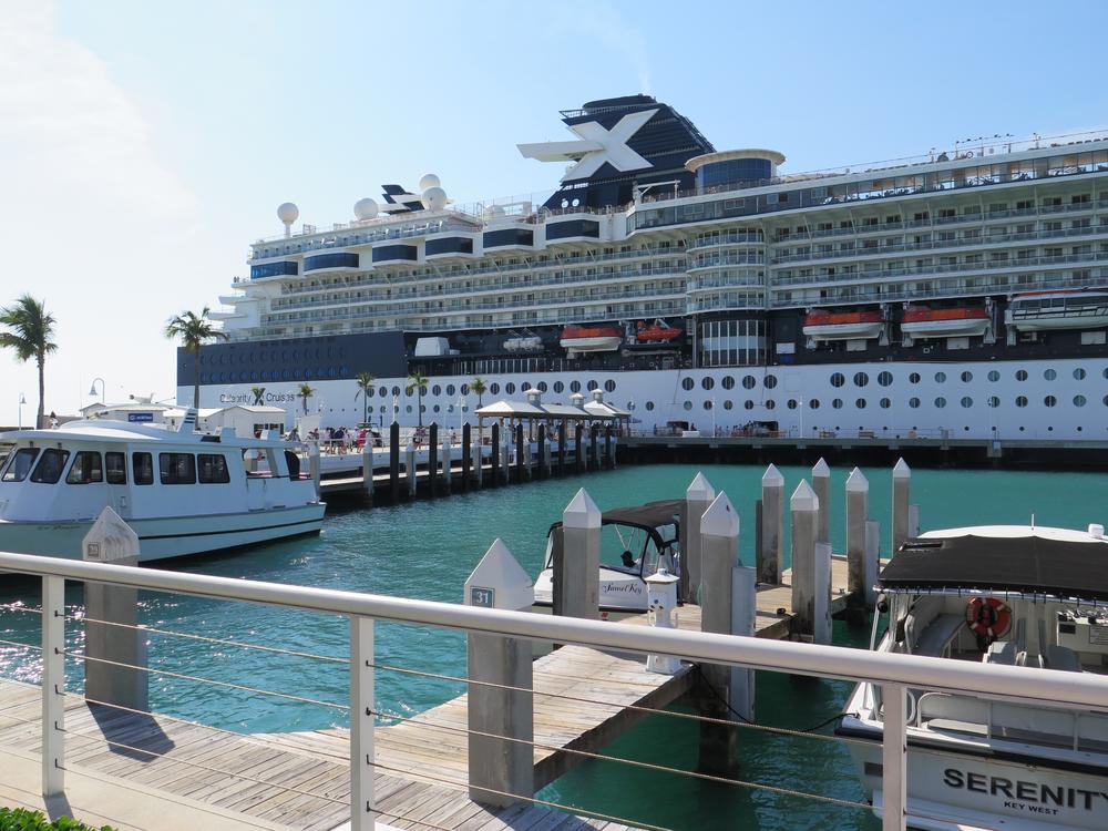Cruise ships, like the Celebrity Constellation, call on Key West almost daily.