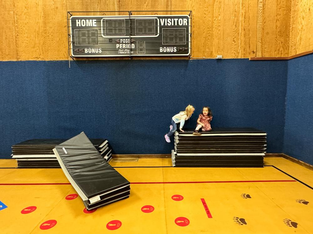 Playtime in the Sleetmute school gym is rare. The space, which also served as an emergency shelter and a place for social functions, has been closed for two years.