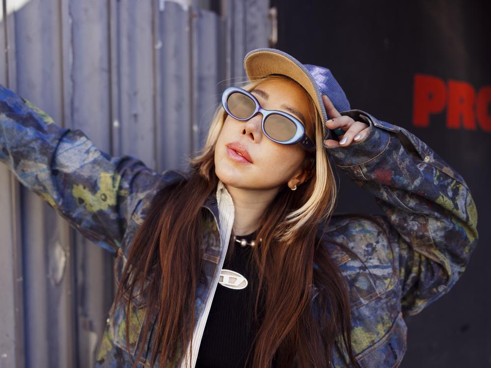 Lee stands outside of Love Hour in Koreatown.