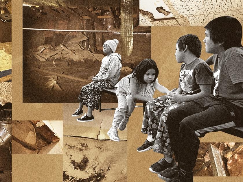 For nearly two decades, children in Sleetmute, Alaska, have been going to school in a building with a leaking roof. The state repeatedly ignored funding requests to fix it, and the school is now full of mold and in danger of collapse.
