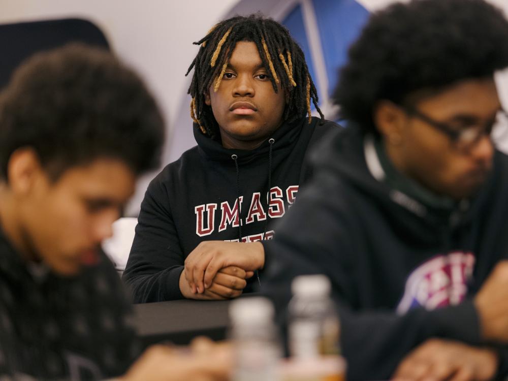 Gabriel Dorvil, 14, has struggled mightily with his mental health. He is already 6'4