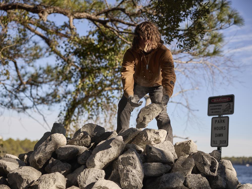 One goal for the barrier is that the bay's native oysters will quickly attach to the limestone and grow to filter millions of gallons of water.