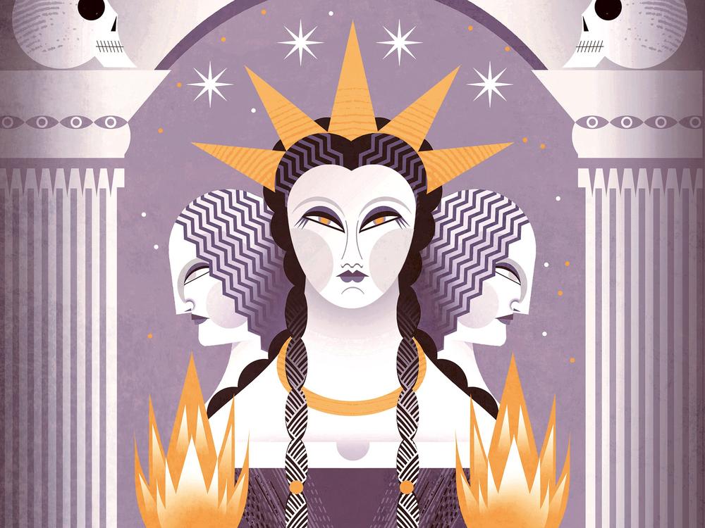 An image from Willow Winsham's <em>The Story of Witches</em>.