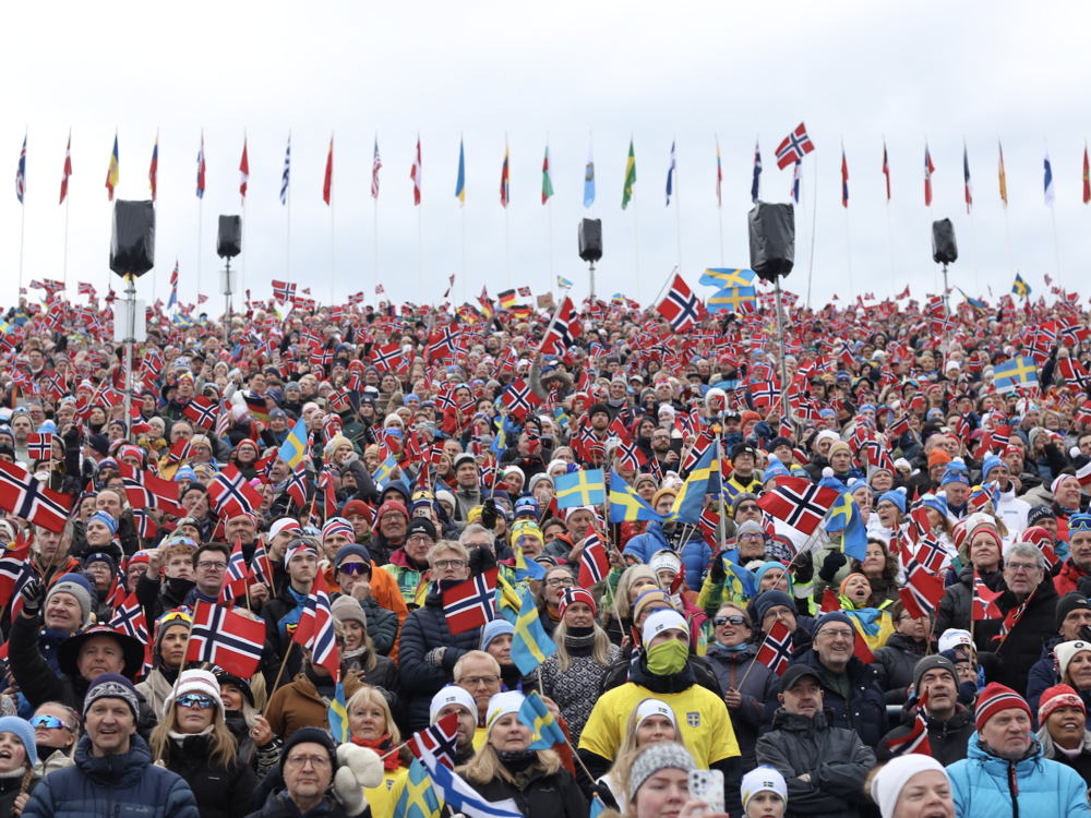 More than 50,000 people turned out for the world championships of cross country skiing in Trondheim, Norway this year