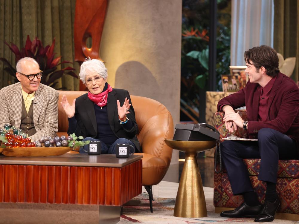 Michael Keaton, Joan Baez and John Mulaney live on Wednesday night.