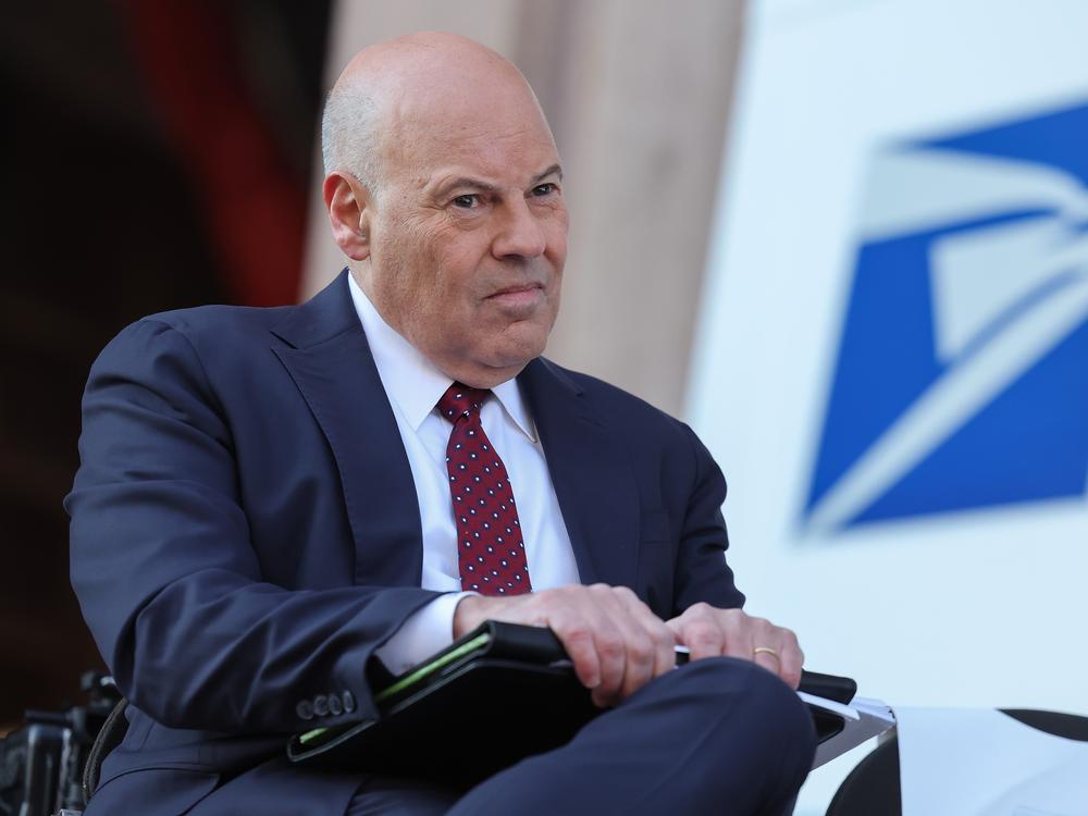 Louis DeJoy, the U.S. postmaster general, attends a 2022 event at the Postal Service headquarters in Washington, D.C.