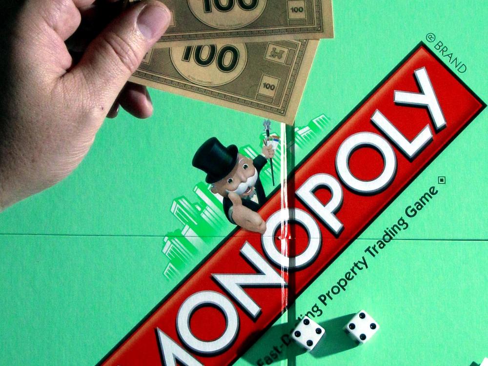 The Monopoly board game.
