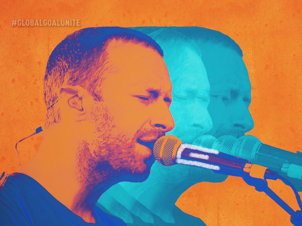 A screengrab shows Chris Martin of Coldplay performing during the livestreamed Global Goal: Unite For Our Future Summit & Concert on June 27, 2020. After the pandemic, Coldplay resumed touring, earning record-breaking ticket sales.