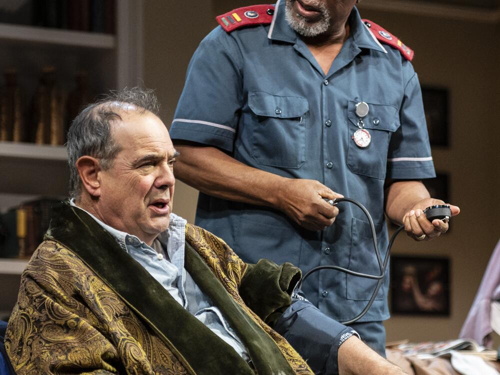 Edward Gero and John Kani in <em>Kunene and the King </em>at Shakespeare Theatre Company in Washington, D.C.