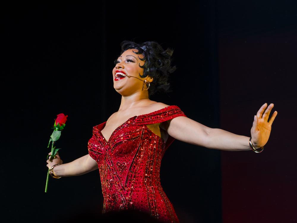 Jasmine Amy Rogers takes a bow as Betty Boop in <em>BOOP!</em> <em>The Musical</em> now on Broadway.