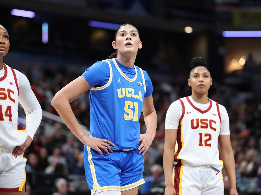 Lauren Betts, No. 51 of UCLA, and JuJu Watkins, No. 12 of USC, are two of college basketball's best players. Both teams earned a No. 1 seed.