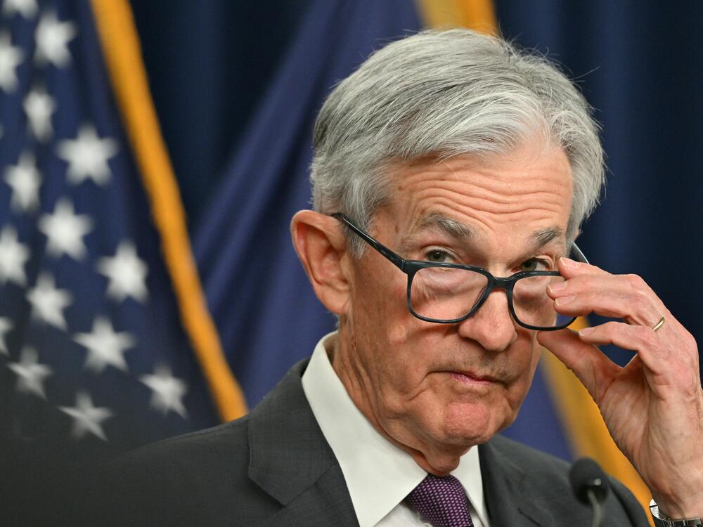 Federal Reserve chairman Jerome Powell and his colleagues left interest rates unchanged Wednesday. Inflation eased last month, but prices are still climbing faster than the central bank would like.