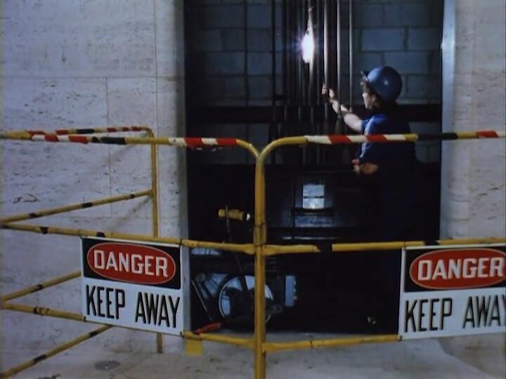 Lauren Sugerman is shown in 1983 working on an elevator at Sears Tower in Chicago, then the tallest building in the world.