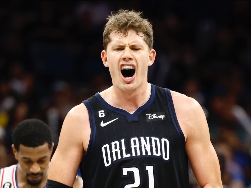 Moritz Wagner at Amway Center on November 25, 2022 in Orlando, Florida. (Photo by Douglas P. DeFelice/Getty Images)