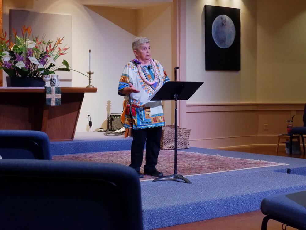 The Rev. Babs Miller speaks about how the congregation at St. Andrew's Presbyterian Church is working to assist Hilda and Iván Ramirez.