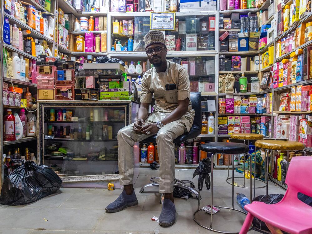 Shafari Mansur is one of more than a dozen cosmetologists at the Sabon Gari market in Kano, northern Nigeria — the country's third most populous city and a hub for skin whitening.