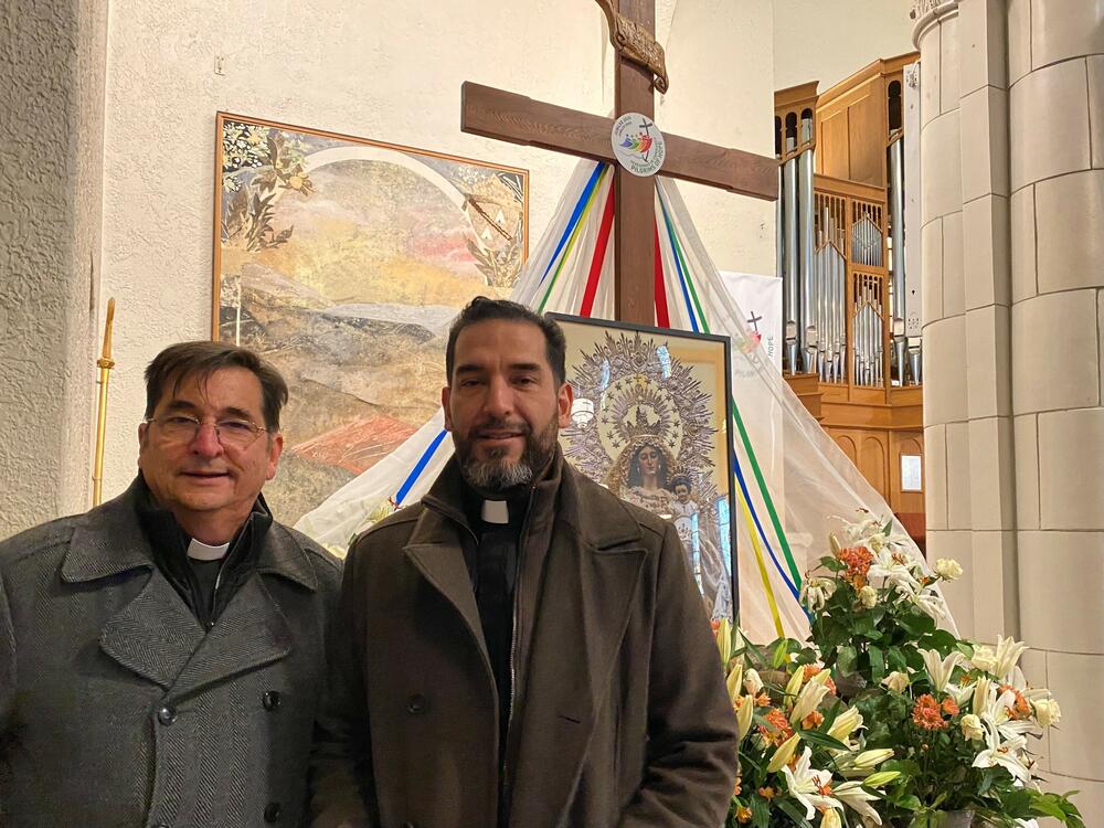 Bishop Joseph Tyson (left) and the Rev. Jesús Mariscal (right) of the Yakima Diocese worry about how their parishioners will cope with broad changes to immigration policy, which have had a chilling effect on many religious communities.