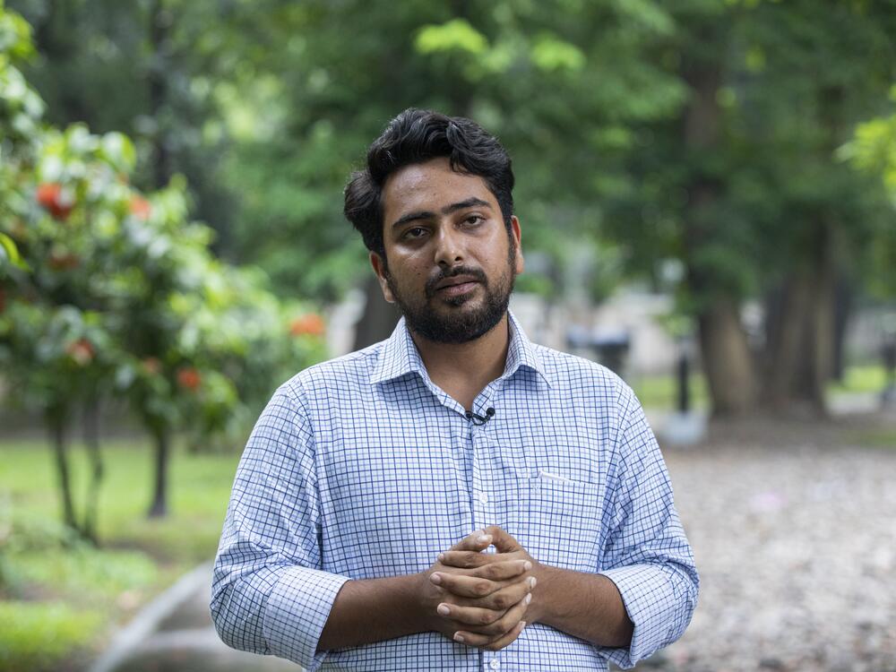 Nahid Islam, a student protester who was sworn in as a minister in Bangladesh's interim government in 2024, in Dhaka.