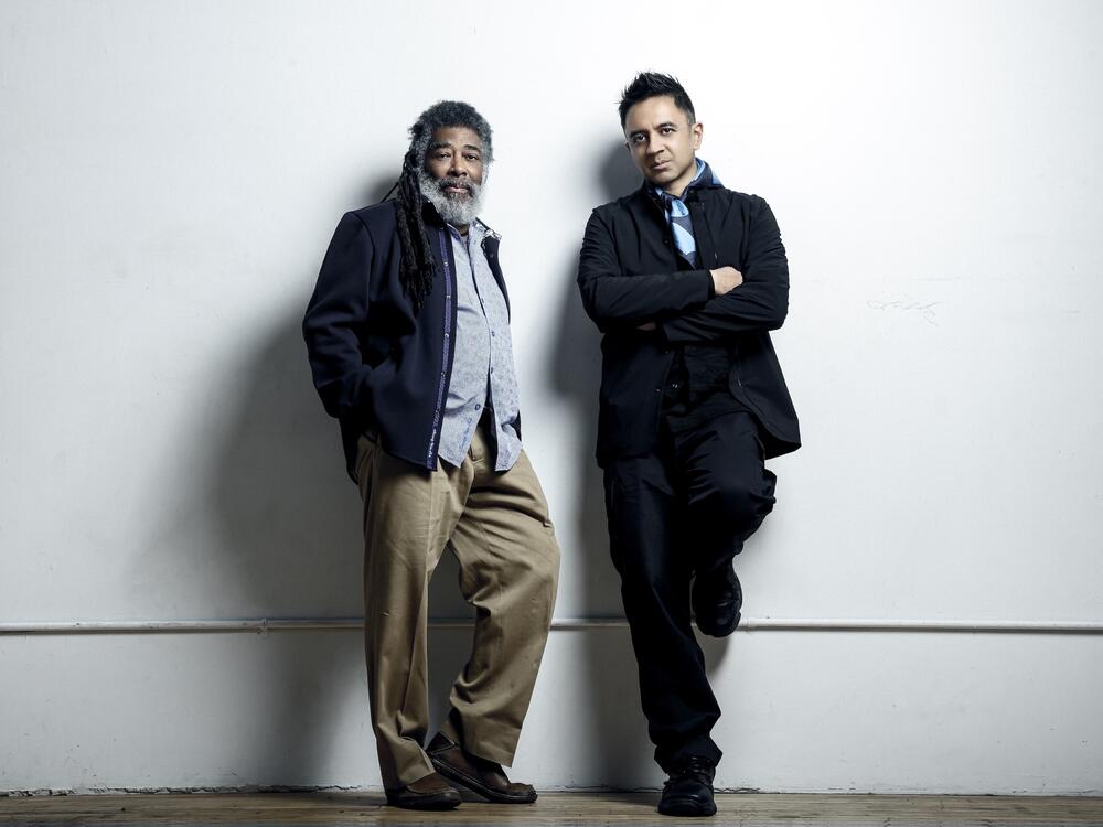 Wadada Leo Smith (left) and Vijay Iyer have known and collaborated with each other for decades. They have just released their second album as a duo, <em>Defiant Life</em>, with Smith on trumpet and Iyer on piano.