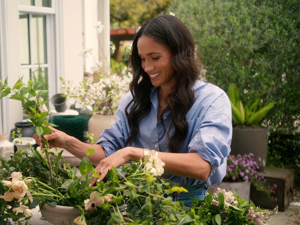 Meghan, Duchess of Sussex in an episode of <em>With Love, Meghan</em>.