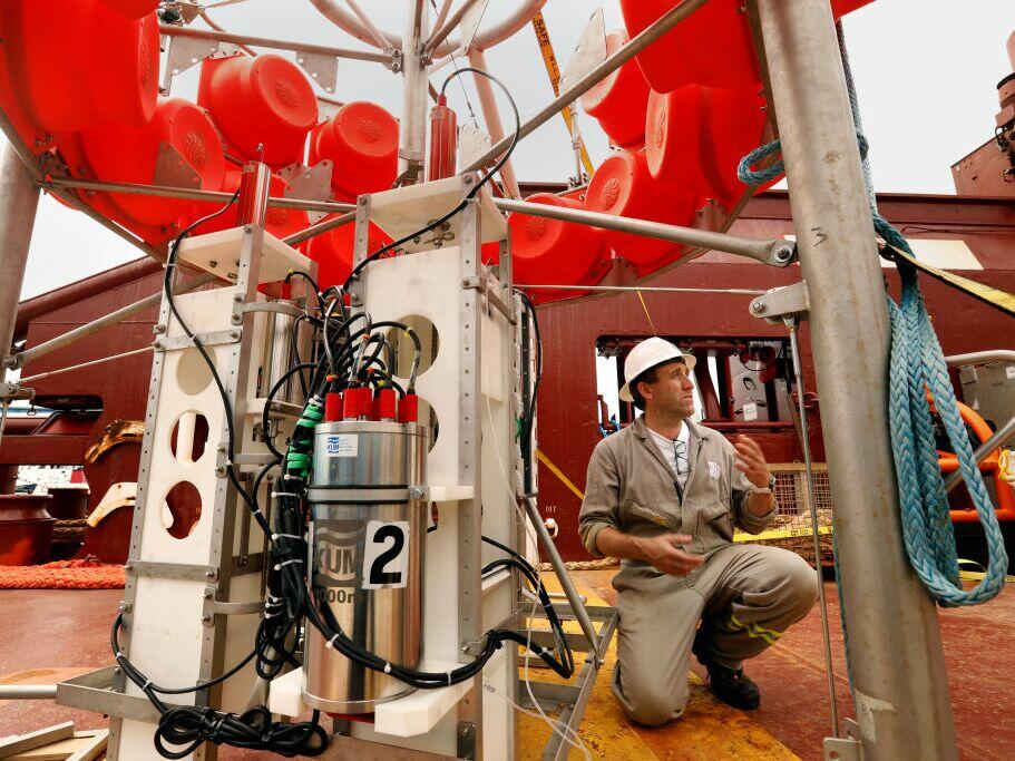 A Vancouver-based startup, The Metals Company, says it's ready to launch the world's first deep-sea mine in the eastern Pacific Ocean. Here, researcher Andrew K. Sweetman explains how samples are obtained during a 2021 study on mining's potential environmental impacts.