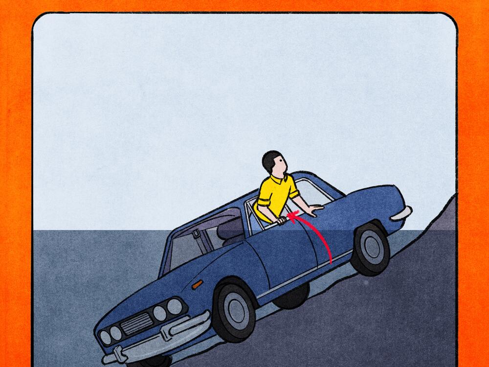 The moment your car falls into a body of water, unbuckle your seatbelt and roll down the windows. Don't open the door.