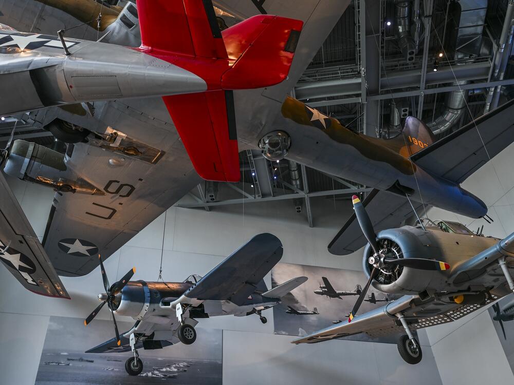 Women joined the labor force during WWII, building planes, ships, parachutes and other supplies for the US military.