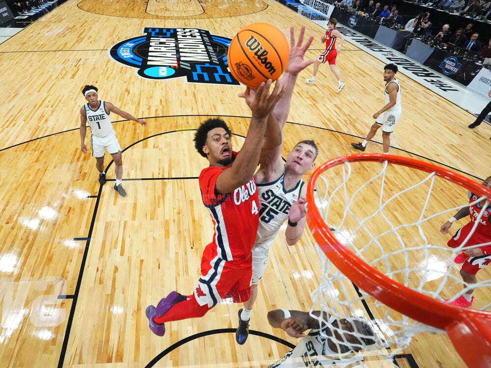 Michigan State beat Ole Miss in the Sweet 16 round of March Madness on Friday in Atlanta. The sheer number of games to bet on in a short time makes the NCAA tournament popular with legal sportsbook games.
