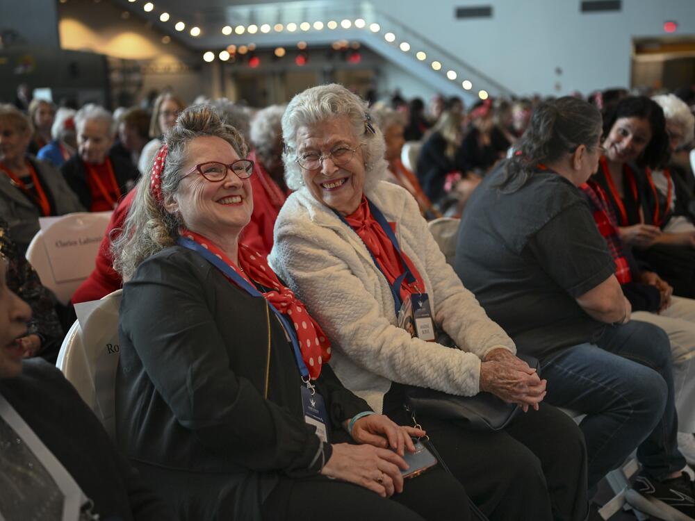 Elizabeth Kenward, left, and 