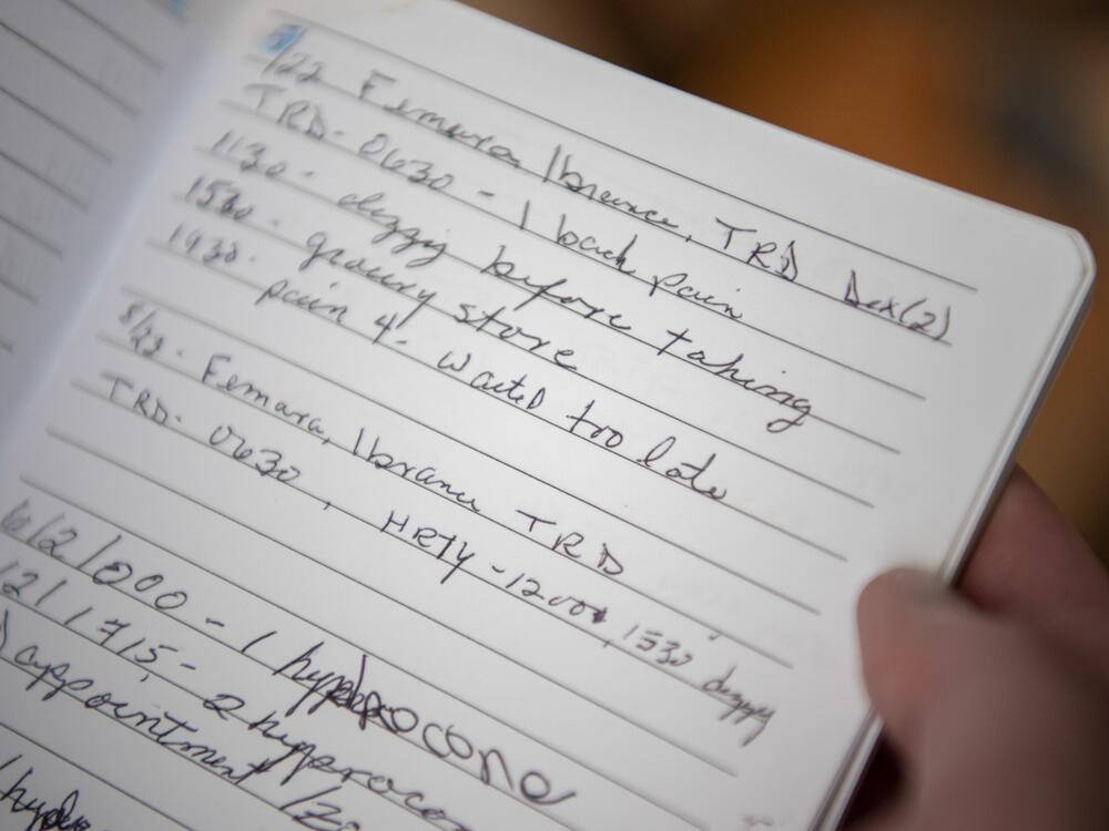 Managing her mother's pain medicines was one of the more harrowing parts of the caregiving experience for Cruz.