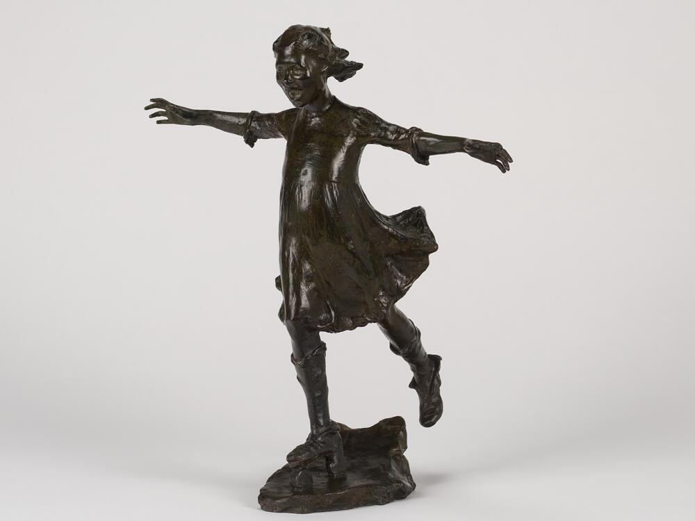 Abastenia St. Léger Eberle, <em>Girl Skating</em>, 1907, bronze