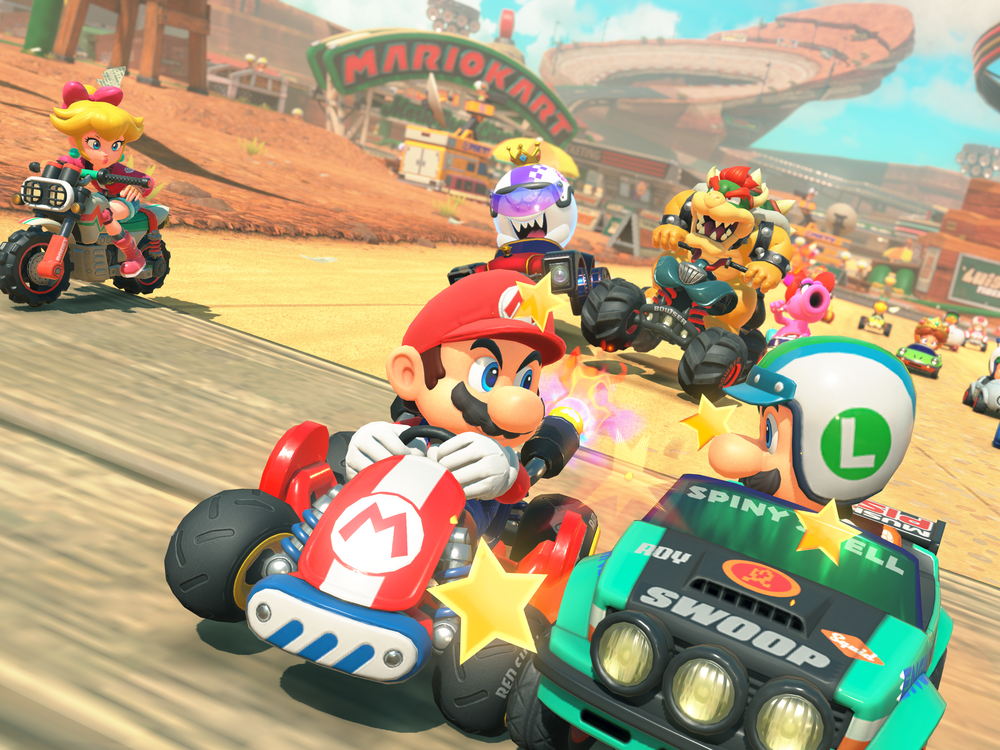 Up to 24 players can race against each other in Mario Kart World.