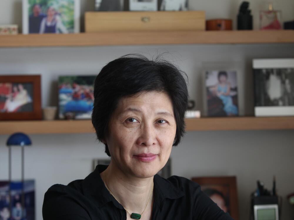 Zha Jianying, a famous Chinese writer, poses for a photo at her home in Beijing in July 2015.