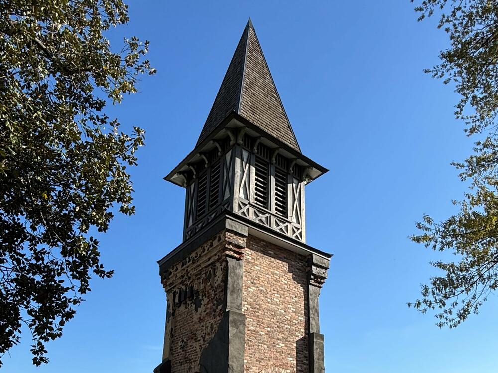 Saint Mary's Episcopal Church Steeple, also known as the R.E.M. Steeple, stands in monument to the place where R.E.M first performed on April 5th 1980, for a friend's birthday party.