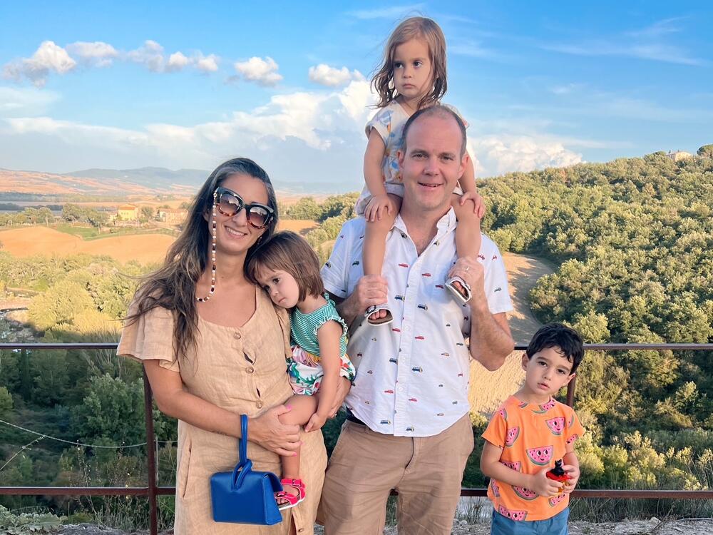 Conz Preti and Zach Hefferen are raising their three children, Ruby, Luna and Ozzy, to speak English and Spanish.