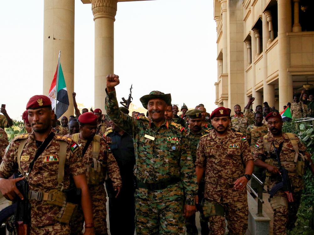 Abdel Fattah Al-Burhan,chairman of Sudan's Transitional Sovereign Council and commander of the Sudanese Armed Forces SAF, visits the Presidential Palace in Khartoum, Sudan, on March 26, 2025. Al-Burhan declared from inside the Presidential Palace in Khartoum that 