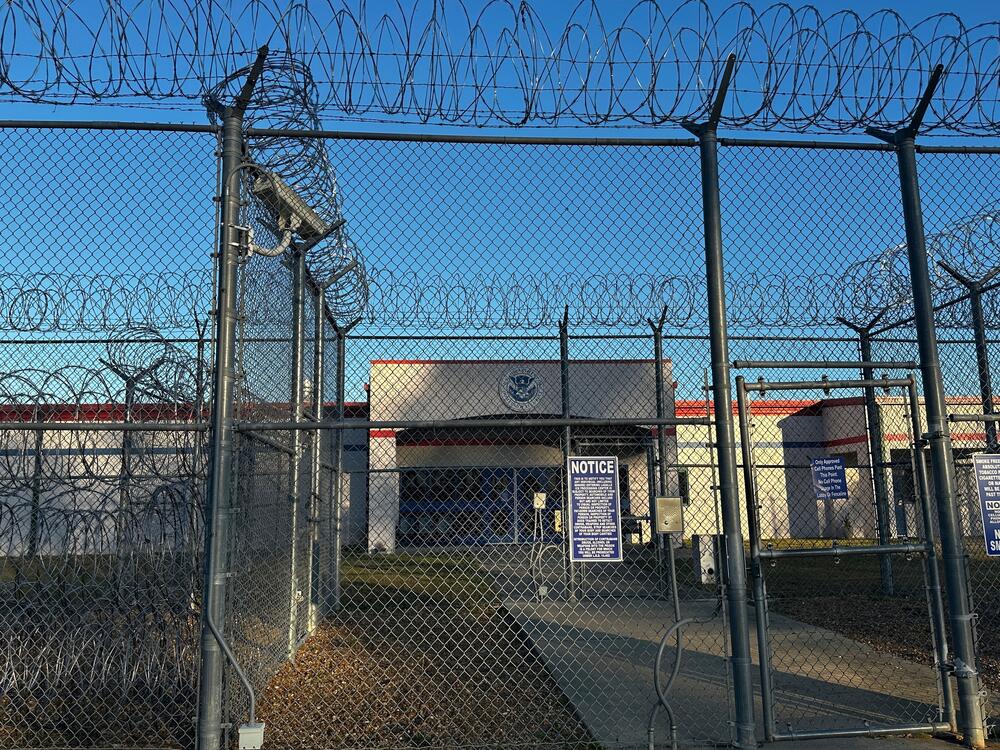 The Department of Homeland Security's ICE detention facility is shown in Jena, La., on March 21. Mahmoud Khalil, a Columbia graduate student, and a recently detained doctoral student from the University of Alabama named Alireza Doroudi are both being held at this detention center.