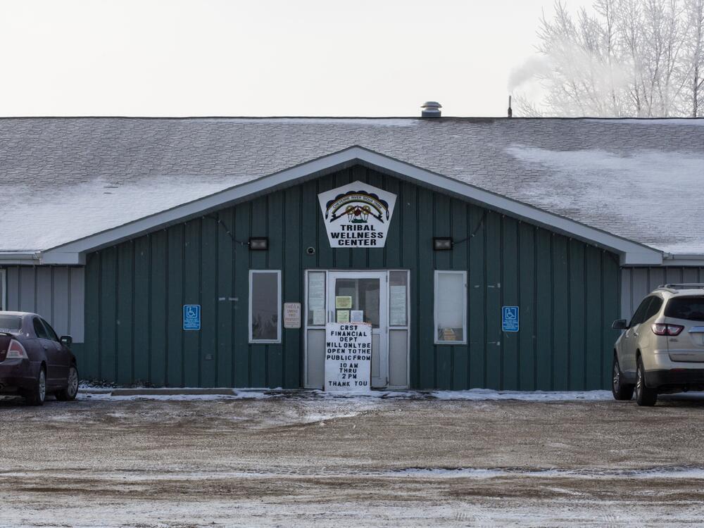 The Cheyenne River Sioux Tribal Wellness Center is an Indian Health Service facility in Eagle Butte, South Dakota. This picture was taken in 2021, when the area was hard hit by the COVID-19 pandemic.
