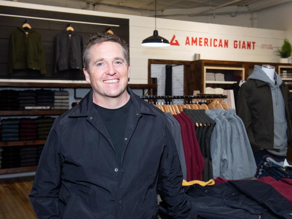 Bayard Winthrop of American Giant store in Soho, photographed on November 15, 2018.