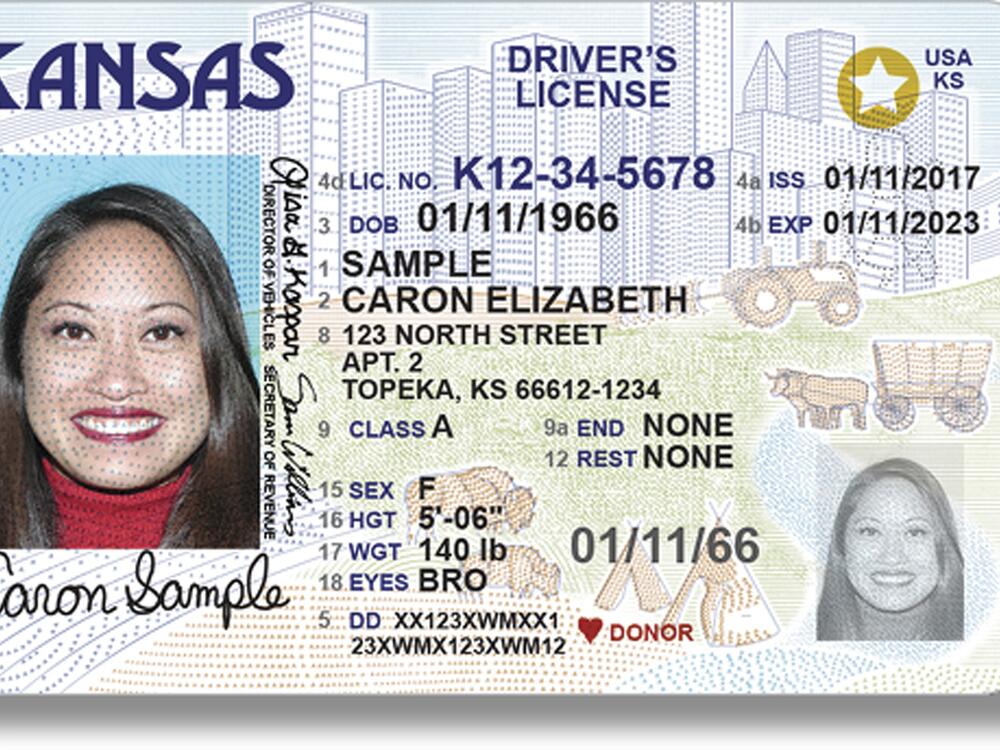 This driver's license design is meant to comply with federal Real ID requirements. The star in the top-right corner indicates that it's a Real ID.