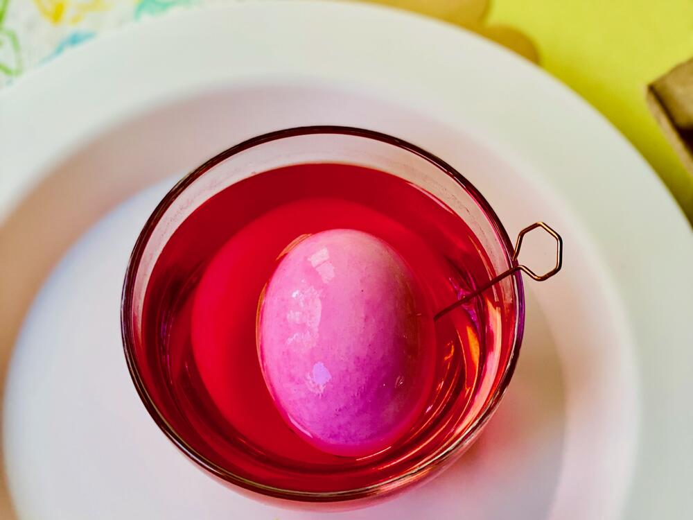 Dyeing wooden eggs is a beautiful and sustainable alternative to dyeing edible eggs — but it won't save money.