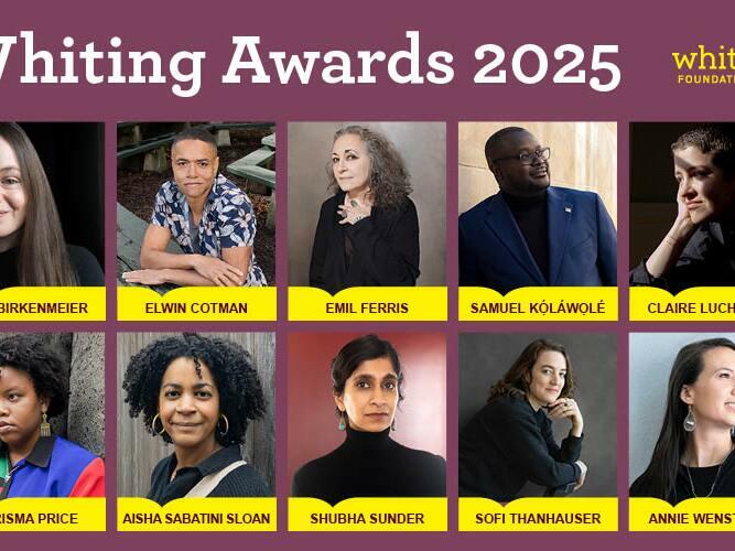 Winners of the 2025 Whiting Awards