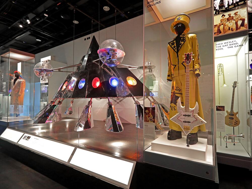 The Funkadelic P-Funk Mothership on display at the Smithsonian's National Museum of African American History and Culture.
